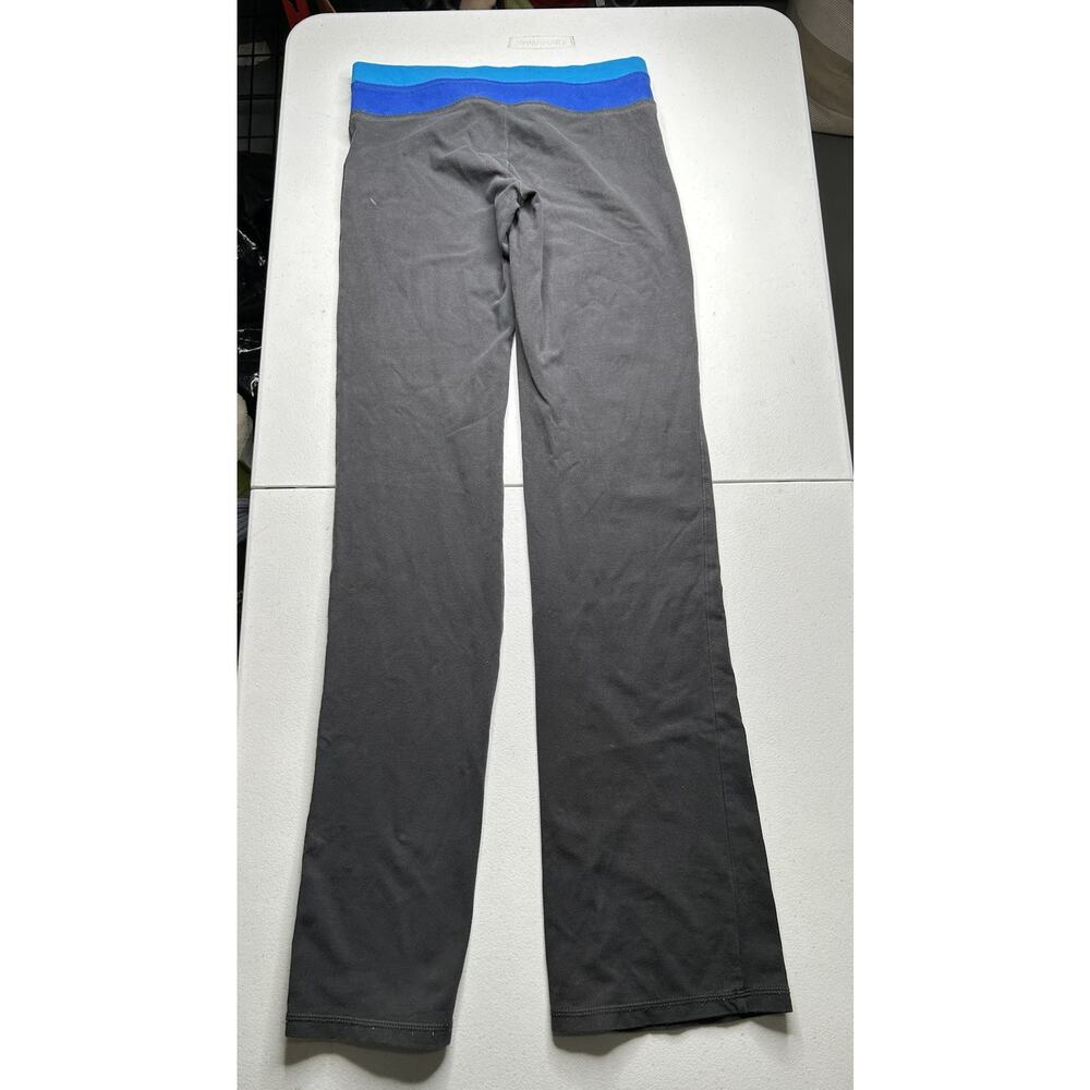 Hollister Vintage Y2K Gray Flares With Blue Waistband Low rise Size Small - Picture 8 of 9